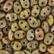 SuperDuo Beads 2.5x5mm Opaque Gray - Picasso